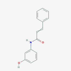 molecular formula C15H13NO2 B7820098 N-(3-hydroxyphenyl)-3-phenylprop-2-enamide 