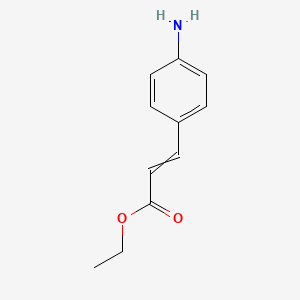 molecular formula C11H13NO2 B7820130 3-(4-氨基苯基)丙烯酸乙酯 