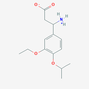 3-Azaniumyl-3-(3-ethoxy-4-propan-2-yloxyphenyl)propanoate