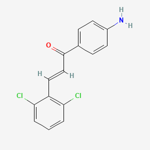 (2E)-1-(4-aminophenyl)-3-(2,6-dichlorophenyl)prop-2-en-1-one