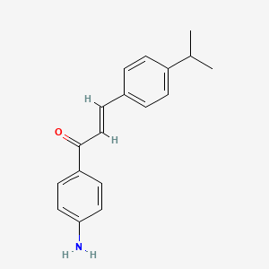 (2E)-1-(4-aminophenyl)-3-(4-isopropylphenyl)prop-2-en-1-one
