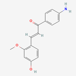 (2E)-1-(4-aminophenyl)-3-(4-hydroxy-2-methoxyphenyl)prop-2-en-1-one