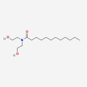 molecular formula C16H33NO3 B7820546 N,N-Bis(2-hydroxyethyl)dodecanamide CAS No. 72968-36-6