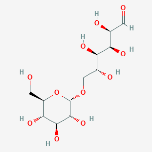 molecular formula C12H22O11 B7820612 (2R,3S,4R,5R)-2,3,4,5-Tetrahydroxy-6-(((2S,3R,4S,5S,6R)-3,4,5-trihydroxy-6-(hydroxymethyl)tetrahydro-2H-pyran-2-yl)oxy)hexanal CAS No. 24822-33-1