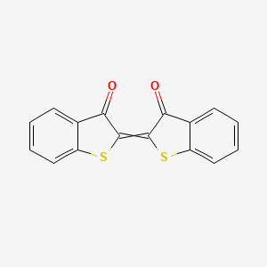 molecular formula C16H8O2S2 B7820644 Benzo[b]thiophen-3(2H)-one, 2-(3-oxobenzo[b]thien-2(3H)-ylidene)- 