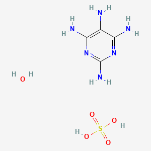 molecular formula C4H12N6O5S B7820660 2,4,5,6-Tetraaminopyrimidine Sulfate Hydrate 