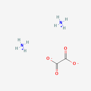 molecular formula C2H8N2O4<br>NH4OOCCOONH4<br>C2H8N2O4 B7820676 Ammonium oxalate CAS No. 1113-38-8(hydratedsalt2:1); 5972-73-6(monohydratesalt); 6009-70-7(monohydrate); 14258-49-2(salt2:1)