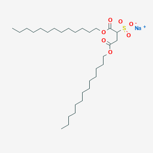 molecular formula C30H57NaO7S B7821044 sodium;1,4-dioxo-1,4-di(tridecoxy)butane-2-sulfonate 