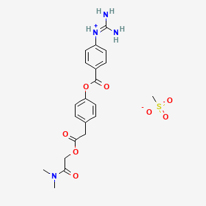 molecular formula C21H26N4O8S B7821384 Camostat monomethanesulfonate 