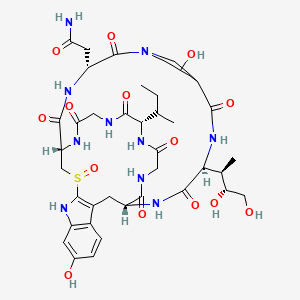 molecular formula C39H54N10O14S B7821455 alpha-Acetoxy-isobutyryl bromide 