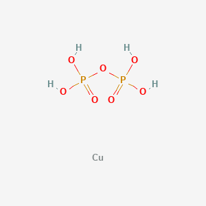 molecular formula CuH4O7P2 B7821531 copper;phosphono dihydrogen phosphate 