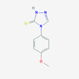 molecular formula C9H9N3OS B078216 4-(4-甲氧基苯基)-4H-[1,2,4]三唑-3-硫醇 CAS No. 14132-86-6