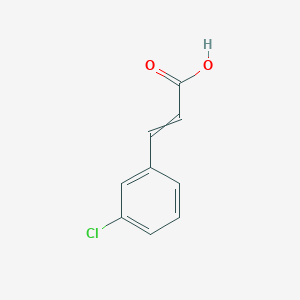 molecular formula C9H7ClO2 B7821657 3-(3-Chlorophenyl)prop-2-enoic acid 