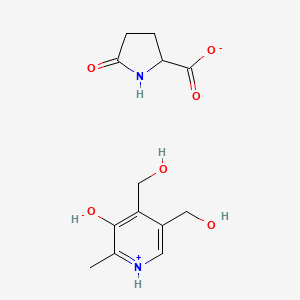 4,5-Bis(hydroxymethyl)-2-methylpyridin-1-ium-3-ol;5-oxopyrrolidine-2-carboxylate