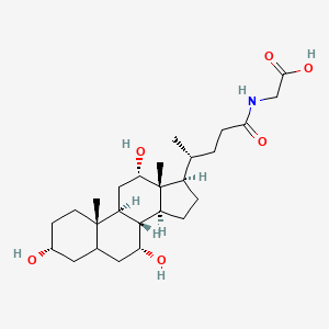 Glycine, N-[(3alpha,5beta,7alpha,12alpha)-3,7,12-trihydroxy-24-oxocholan-24-yl]-