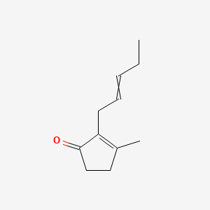 molecular formula C11H16O B7821900 2-Cyclopenten-1-one, 3-methyl-2-(2Z)-2-pentenyl- 
