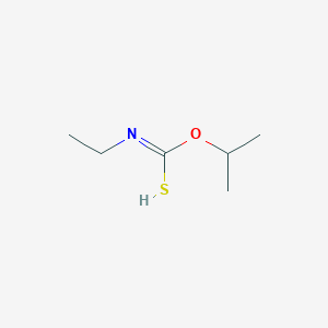 molecular formula C6H13NOS B7822071 N-ethyl-1-propan-2-yloxymethanimidothioic acid 