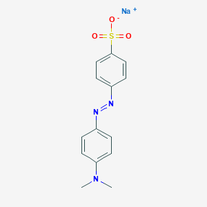 molecular formula C14H14N3NaO3S B7822192 sodium;4-[[4-(dimethylamino)phenyl]diazenyl]benzenesulfonate 