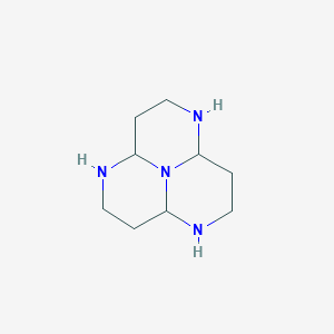 molecular formula C9H18N4 B078222 Dodecahydro-1,4,7,9b-tetraazaphenalene CAS No. 10553-85-2