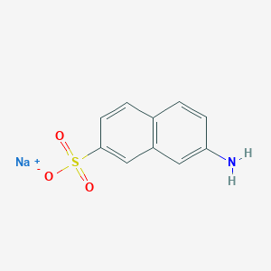 molecular formula C10H8NNaO3S B7822322 sodium;7-aminonaphthalene-2-sulfonate 