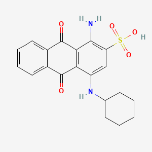 2-Anthracenesulfonic acid, 1-amino-4-(cyclohexylamino)-9,10-dihydro-9,10-dioxo-