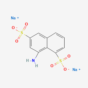 molecular formula C10H7NNa2O6S2 B7822471 Sodium 8-aminonaphthalene-1,6-disulphonate CAS No. 6967-48-2