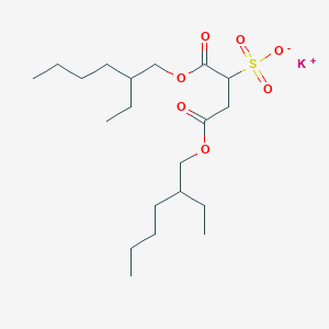 molecular formula C20H37KO7S B7822523 potassium;1,4-bis(2-ethylhexoxy)-1,4-dioxobutane-2-sulfonate 