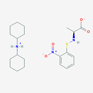 molecular formula C21H33N3O4S B7822546 Nps-Ala-OH.DCHA 