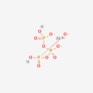 molecular formula AlH2O10P3 B7823062 aluminum;[[hydroxy(oxido)phosphoryl]oxy-oxidophosphoryl] hydrogen phosphate CAS No. 29196-72-3