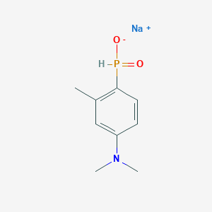 molecular formula C9H13NNaO2P B7823174 Sodium;[4-(dimethylamino)-2-methylphenyl]phosphinate 