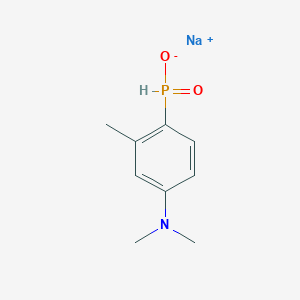 molecular formula C9H13NNaO2P B7823174 [2-Methyl-4-(dimethylamino)phenyl]phosphinic acid sodium salt 