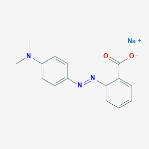 molecular formula C15H14N3NaO2 B7823198 sodium;2-[[4-(dimethylamino)phenyl]diazenyl]benzoate 