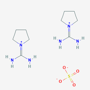 molecular formula C10H24N6O4S B7823264 pyrrolidin-1-ium-1-ylidenemethanediamine;sulfate 