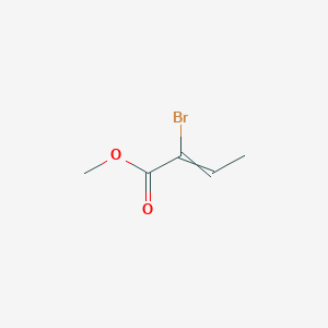molecular formula C5H7BrO2 B7823298 Methyl-2-bromo-2-butenoate 