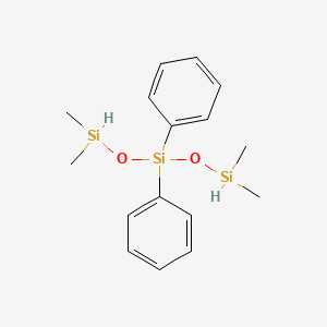 molecular formula C16H24O2Si3 B7823310 Bis(dimethylsilyloxy)-diphenylsilane 