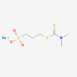 molecular formula C6H12NNaO3S3 B7823342 CID 87837 