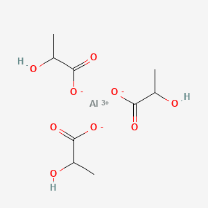 molecular formula C9H15AlO9 B7823349 2-Hydroxypropanoic acid aluminium salt CAS No. 99874-23-4
