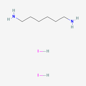 molecular formula C6H18I2N2 B7823395 Hexane-1,6-diamine--hydrogen iodide (1/2) 