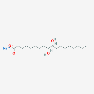 molecular formula C18H35NaO4 B7823427 sodium;9,10-dihydroxyoctadecanoate 