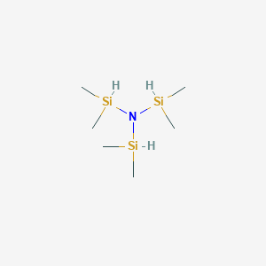 molecular formula C6H21NSi3 B7823440 N,N-Bis(dimethylsilyl)-alpha,alpha-dimethylsilanamine 
