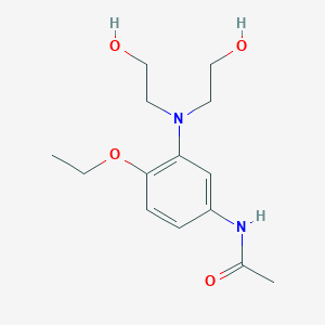 molecular formula C14H22N2O4 B7823449 Acetamide, N-[3-[bis(2-hydroxyethyl)amino]-4-ethoxyphenyl]- CAS No. 21615-29-2