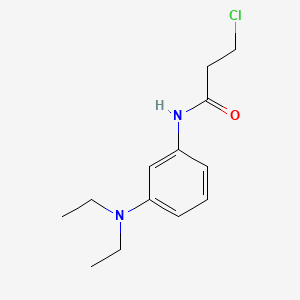 molecular formula C13H19ClN2O B7823521 3-Chloro-N-(3-(diethylamino)phenyl)propionamide CAS No. 26841-42-9