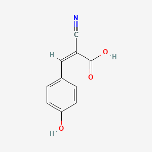 molecular formula C10H7NO3 B7823545 2-Cyano-3-(4-hydroxyphenyl)prop-2-enoic acid 