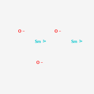 molecular formula Sm2O3<br>O3Sm2 B078236 Samarium(III) oxide CAS No. 12060-58-1