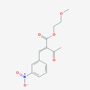 2-Methoxyethyl 2-[(3-nitrophenyl)methylidene]-3-oxobutanoate