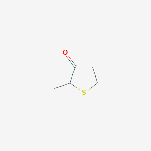 molecular formula C5H8OS B078238 2-Methyltetrahydrothiophen-3-one CAS No. 13679-85-1