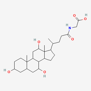 molecular formula C26H43NO6 B7823900 Glycine, N-[(3alpha,5beta,7alpha,12alpha)-3,7,12-trihydroxy-24-oxocholan-24-yl]- 