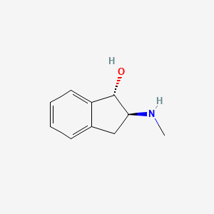 molecular formula C10H13NO B7823974 trans-2-(Methylamino)indan-1-ol 