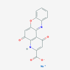 molecular formula C16H7N2NaO5 B7824124 sodium;1,5-dioxo-4H-pyrido[3,2-a]phenoxazine-3-carboxylate 