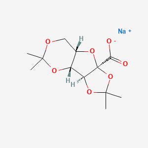 molecular formula C12H17NaO7 B7824153 sodium;(1R,2S,6R,8S)-4,4,11,11-tetramethyl-3,5,7,10,12-pentaoxatricyclo[6.4.0.02,6]dodecane-6-carboxylate 